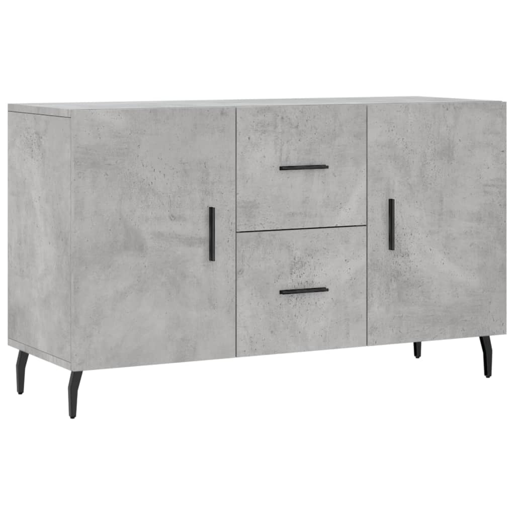 Dressoir 100X36X60 Cm Bewerkt Hout Betongrijs