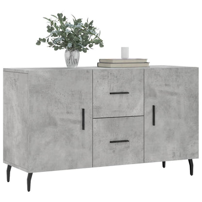 Dressoir 100X36X60 Cm Bewerkt Hout Betongrijs