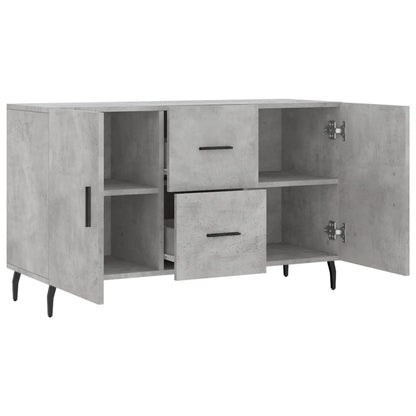 Dressoir 100X36X60 Cm Bewerkt Hout Betongrijs