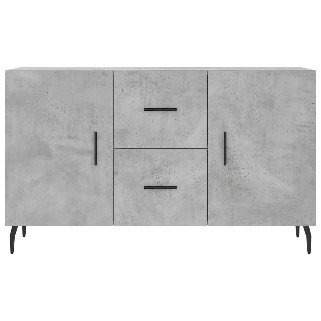 Dressoir 100X36X60 Cm Bewerkt Hout Betongrijs