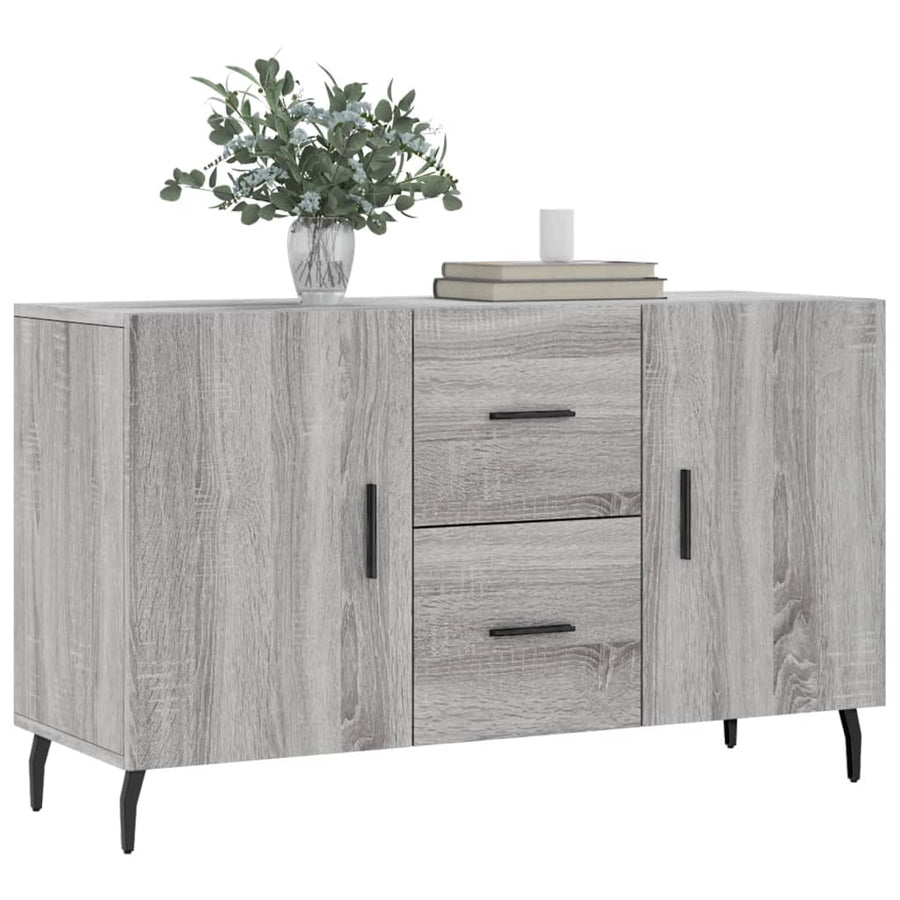 Dressoir 100X36X60 Cm Bewerkt Hout Grijs Sonoma Eikenkleurig