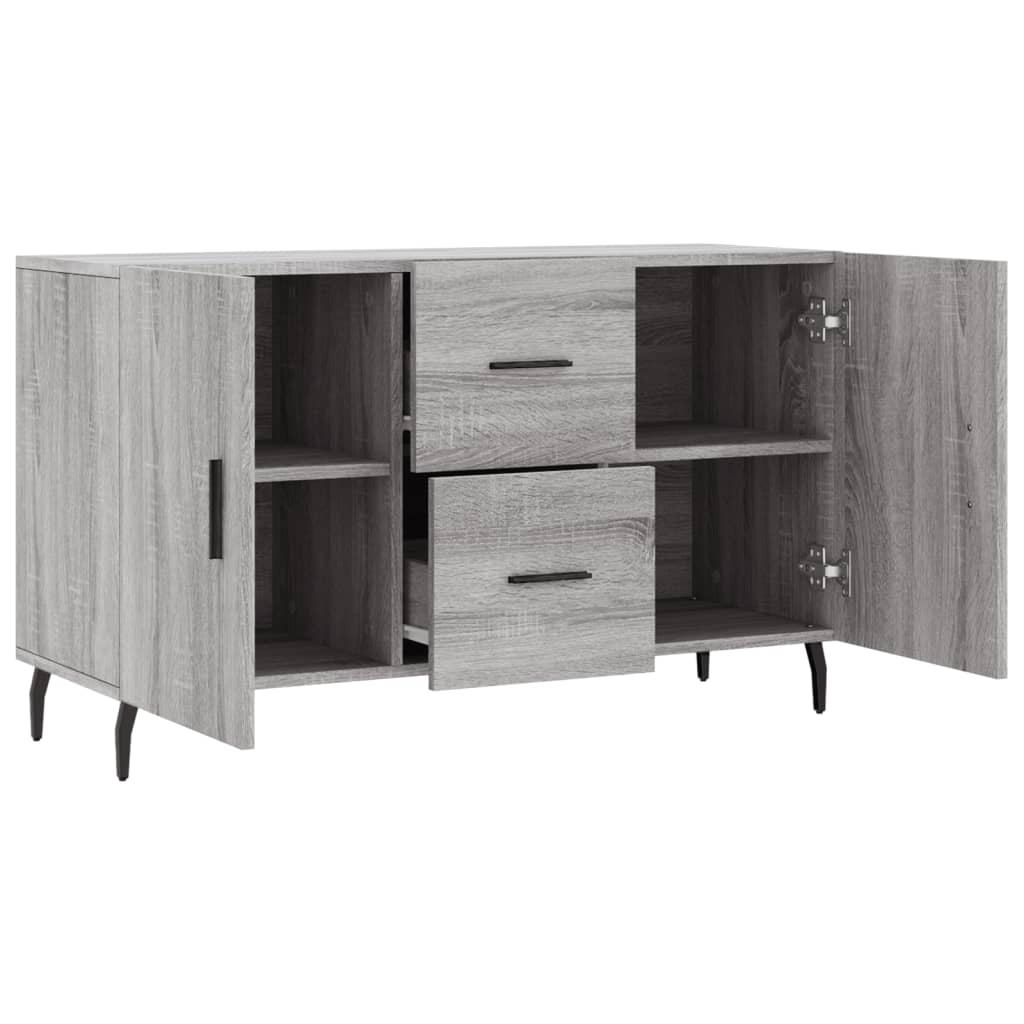 Dressoir 100X36X60 Cm Bewerkt Hout Grijs Sonoma Eikenkleurig