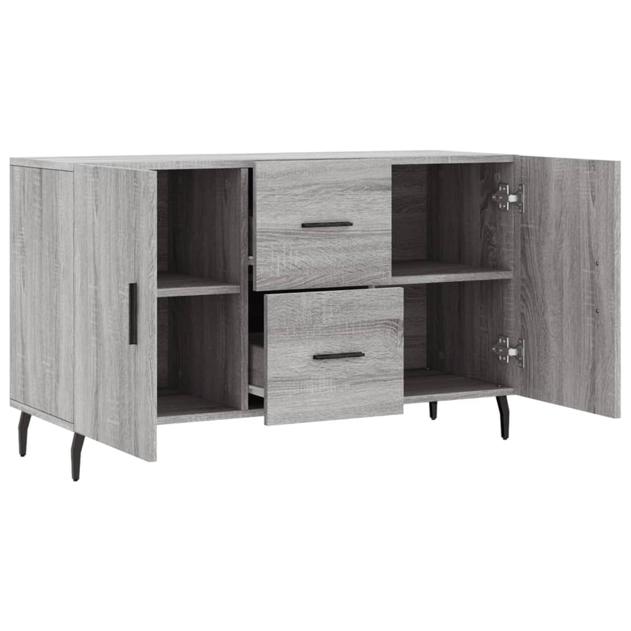 Dressoir 100X36X60 Cm Bewerkt Hout Grijs Sonoma Eikenkleurig