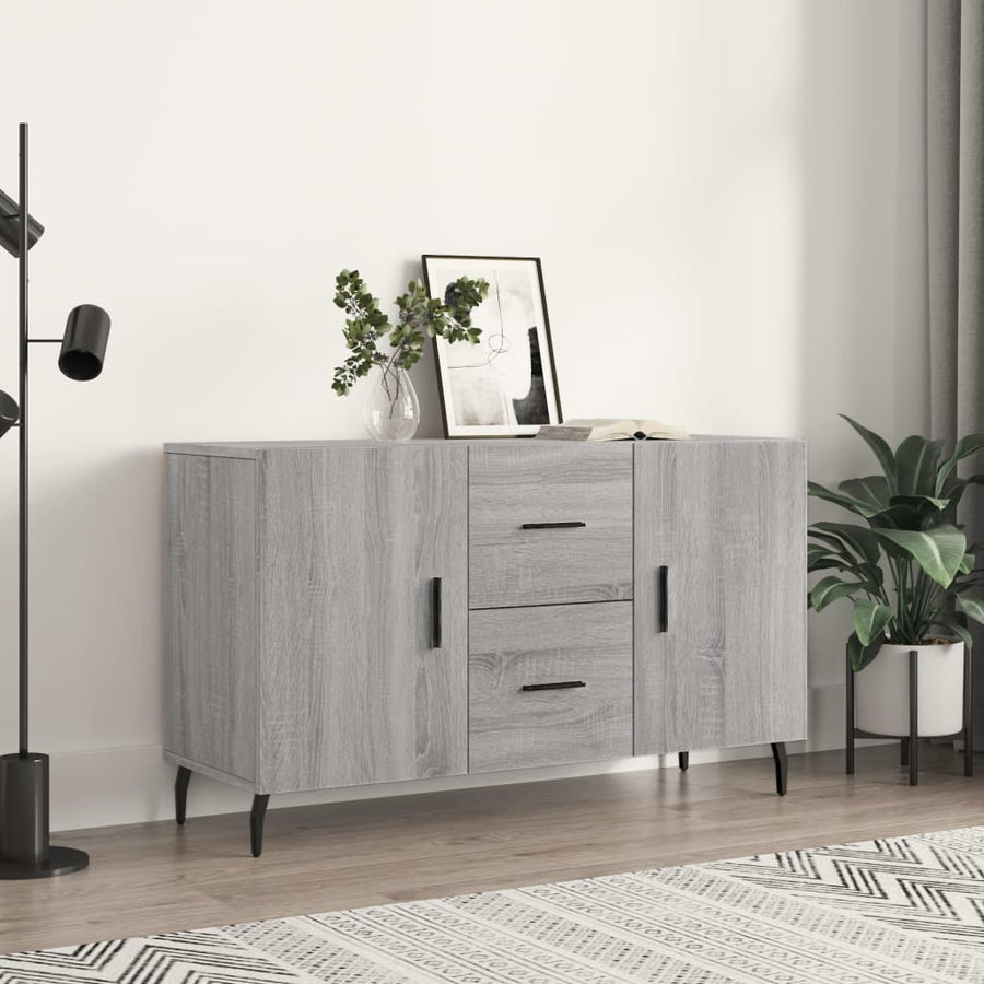 Dressoir 100X36X60 Cm Bewerkt Hout Grijs Sonoma Eikenkleurig