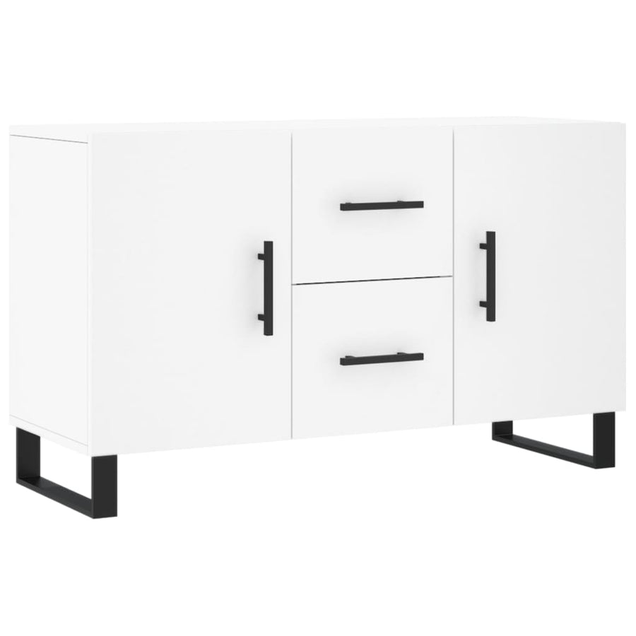 Dressoir 100X36X60 Cm Bewerkt Hout Wit
