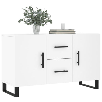 Dressoir 100X36X60 Cm Bewerkt Hout Wit