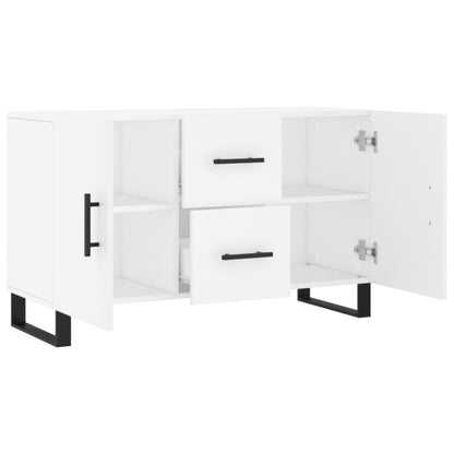 Dressoir 100X36X60 Cm Bewerkt Hout Wit
