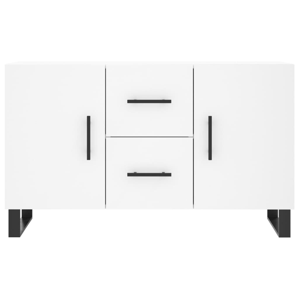 Dressoir 100X36X60 Cm Bewerkt Hout Wit