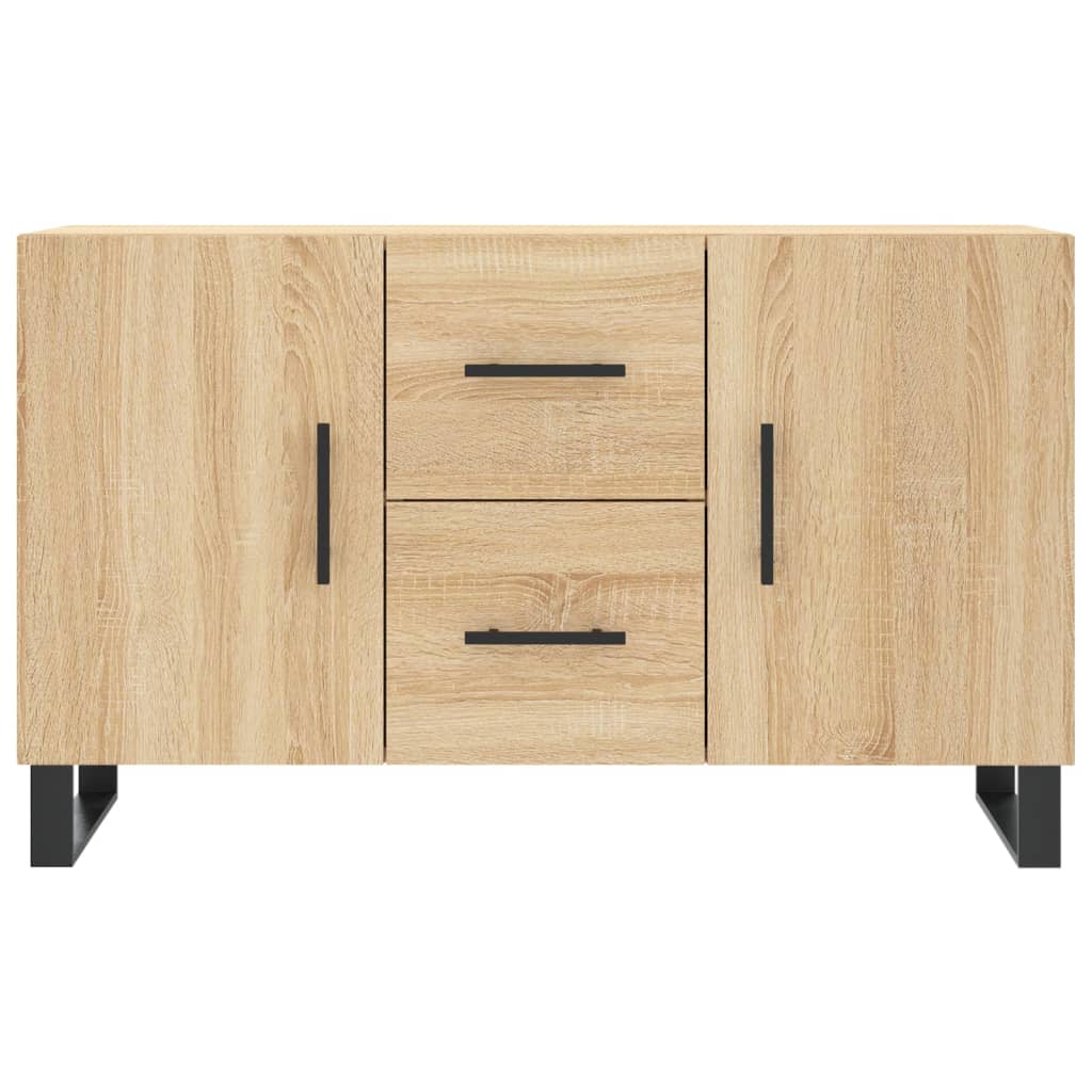 Dressoir 100X36X60 Cm Bewerkt Hout Sonoma Eikenkleurig