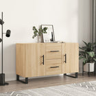 Dressoir 100x36x60 cm bewerkt hout sonoma eiken