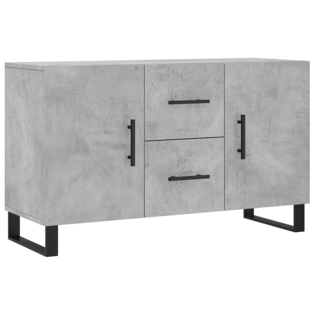 Dressoir 100X36X60 Cm Bewerkt Hout Betongrijs