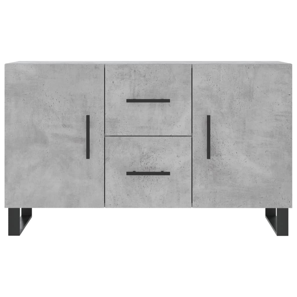 Dressoir 100X36X60 Cm Bewerkt Hout Betongrijs