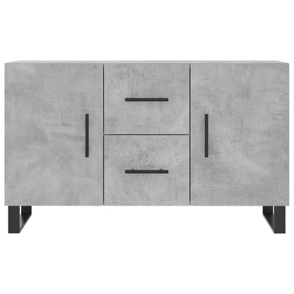Dressoir 100X36X60 Cm Bewerkt Hout Betongrijs
