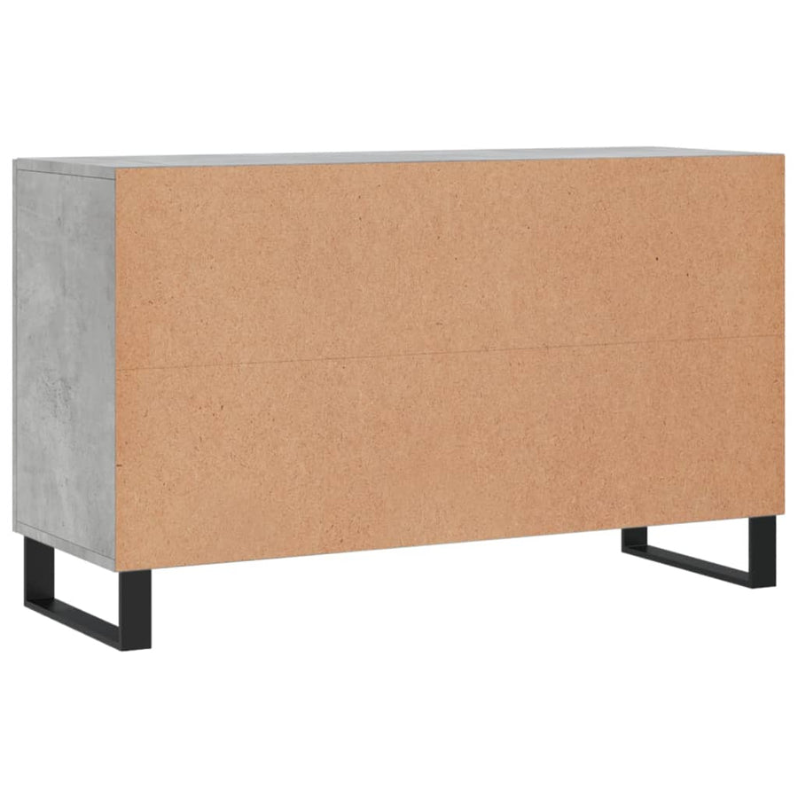 Dressoir 100X36X60 Cm Bewerkt Hout Betongrijs