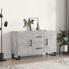 Sideboard 100x36x60 cm engineered wood concrete grey