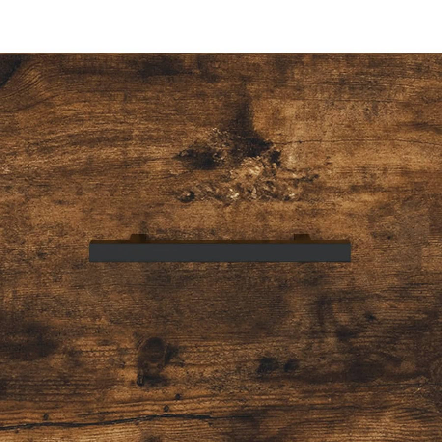Dressoir 100X36X60 Cm Bewerkt Hout Gerookt Eikenkleurig