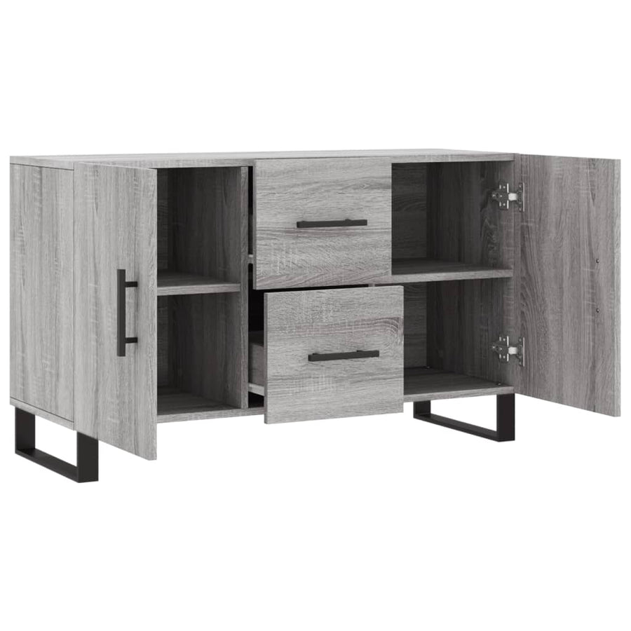 Dressoir 100X36X60 Cm Bewerkt Hout Grijs Sonoma Eikenkleurig