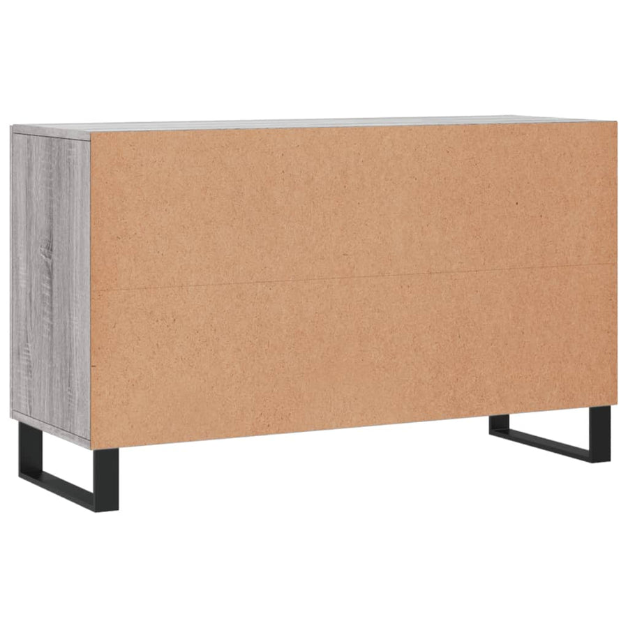 Dressoir 100X36X60 Cm Bewerkt Hout Grijs Sonoma Eikenkleurig