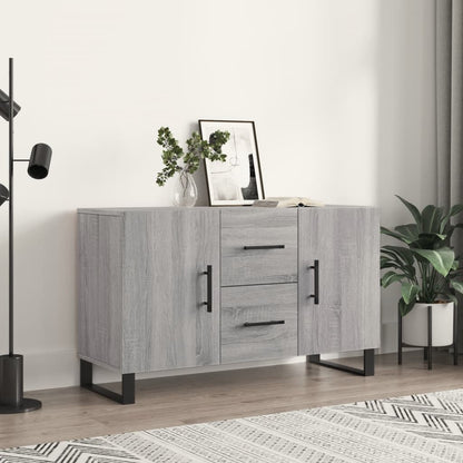 Dressoir 100X36X60 Cm Bewerkt Hout Grijs Sonoma Eikenkleurig