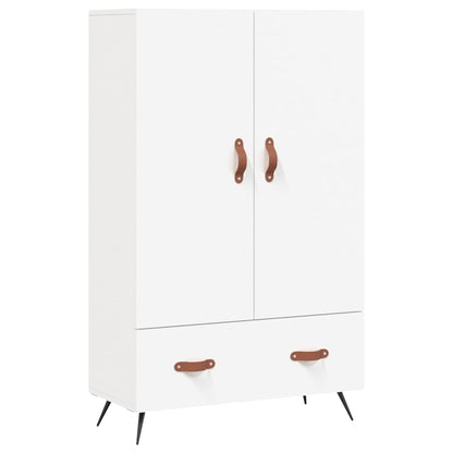 Hoge Kast 69,5X31X115 Cm Bewerkt Hout Wit