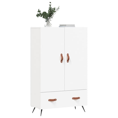 Hoge Kast 69,5X31X115 Cm Bewerkt Hout Wit
