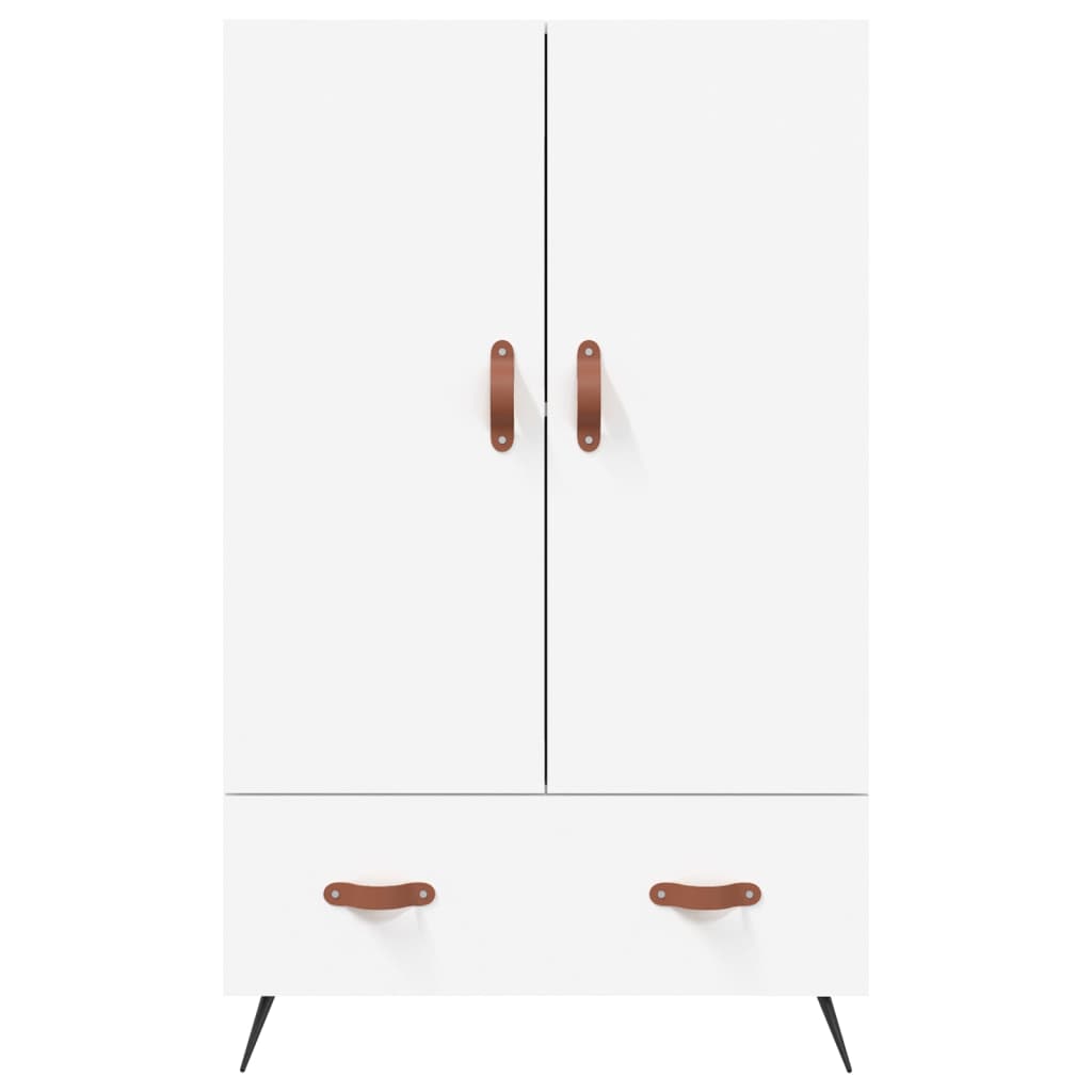 Hoge Kast 69,5X31X115 Cm Bewerkt Hout Wit