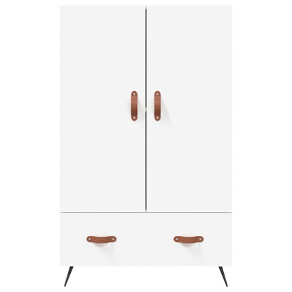 Hoge Kast 69,5X31X115 Cm Bewerkt Hout Wit