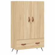 Hoge kast 69,5x31x115 cm bewerkt hout sonoma eiken