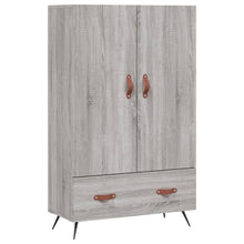 Hoge Kast 69,5X31X115 Cm Bewerkt Hout Grijs Sonoma Eikenkleurig