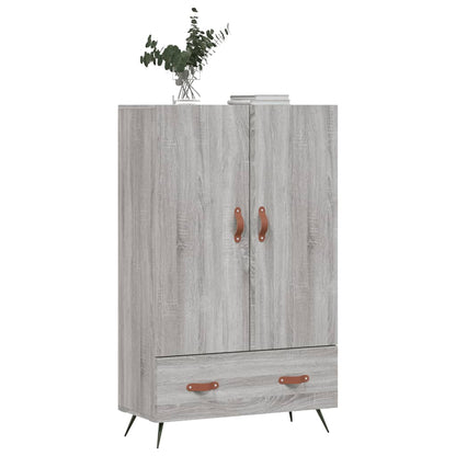 Hoge Kast 69,5X31X115 Cm Bewerkt Hout Grijs Sonoma Eikenkleurig