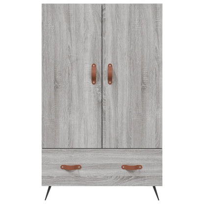 Hoge Kast 69,5X31X115 Cm Bewerkt Hout Grijs Sonoma Eikenkleurig