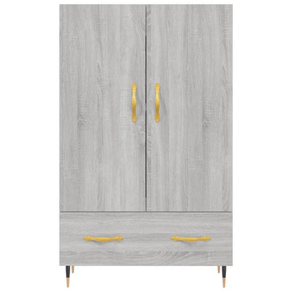Hoge Kast 69,5X31X115 Cm Bewerkt Hout Grijs Sonoma Eikenkleurig