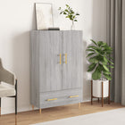 Hoge kast 69,5x31x115 cm grijs sonoma eiken