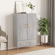 Hoge kast 69,5x31x115 cm grijs sonoma eiken