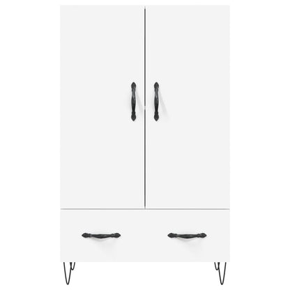 Hoge Kast 69,5X31X115 Cm Bewerkt Hout Wit