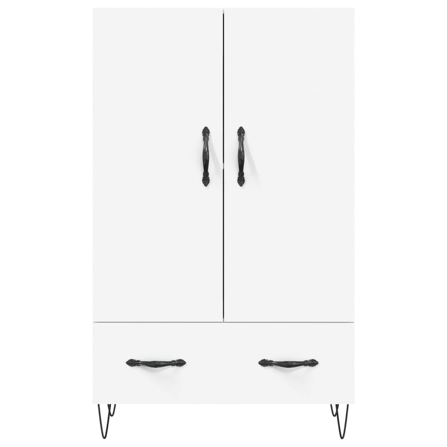 Hoge Kast 69,5X31X115 Cm Bewerkt Hout Wit