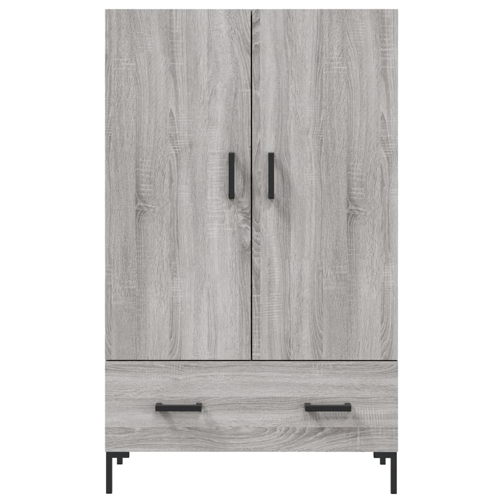 Hoge Kast 69,5X31X115 Cm Bewerkt Hout Grijs Sonoma Eikenkleurig