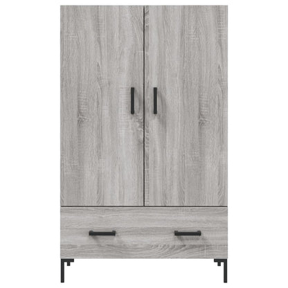 Hoge Kast 69,5X31X115 Cm Bewerkt Hout Grijs Sonoma Eikenkleurig