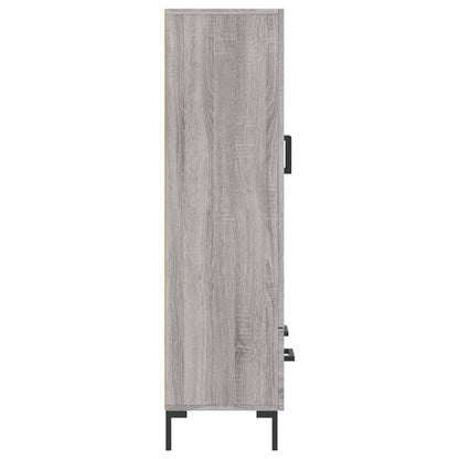 Hoge Kast 69,5X31X115 Cm Bewerkt Hout Grijs Sonoma Eikenkleurig