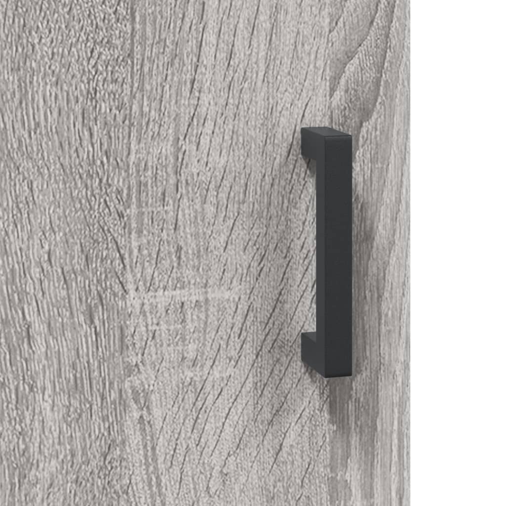 Hoge Kast 69,5X31X115 Cm Bewerkt Hout Grijs Sonoma Eikenkleurig