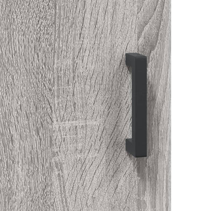 Hoge Kast 69,5X31X115 Cm Bewerkt Hout Grijs Sonoma Eikenkleurig