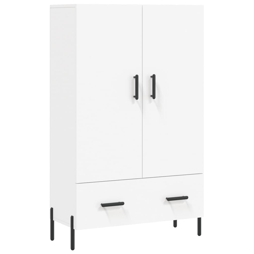 Hoge Kast 69,5X31X115 Cm Bewerkt Hout Wit