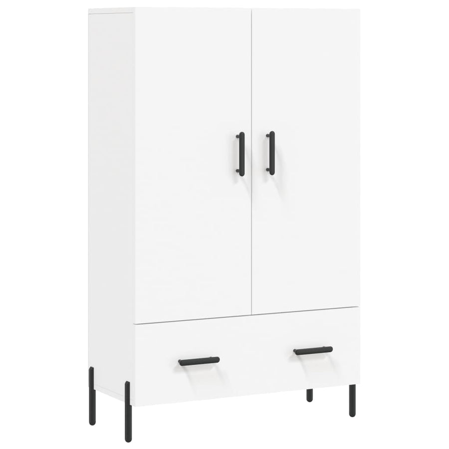 Hoge Kast 69,5X31X115 Cm Bewerkt Hout Wit