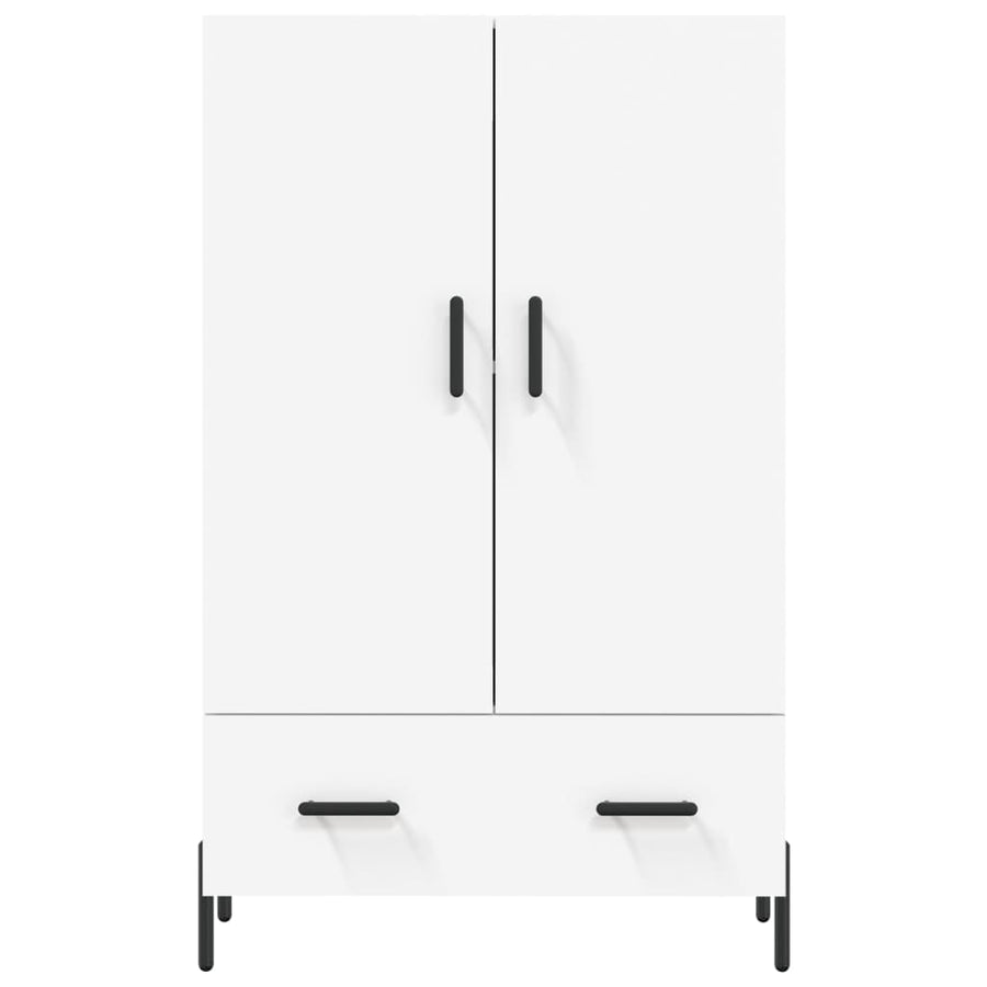 Hoge Kast 69,5X31X115 Cm Bewerkt Hout Wit