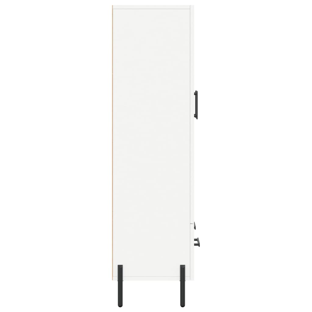 Hoge Kast 69,5X31X115 Cm Bewerkt Hout Wit