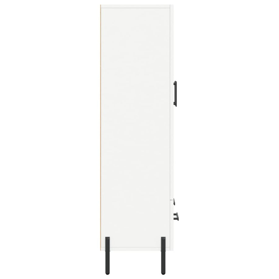 Hoge Kast 69,5X31X115 Cm Bewerkt Hout Wit