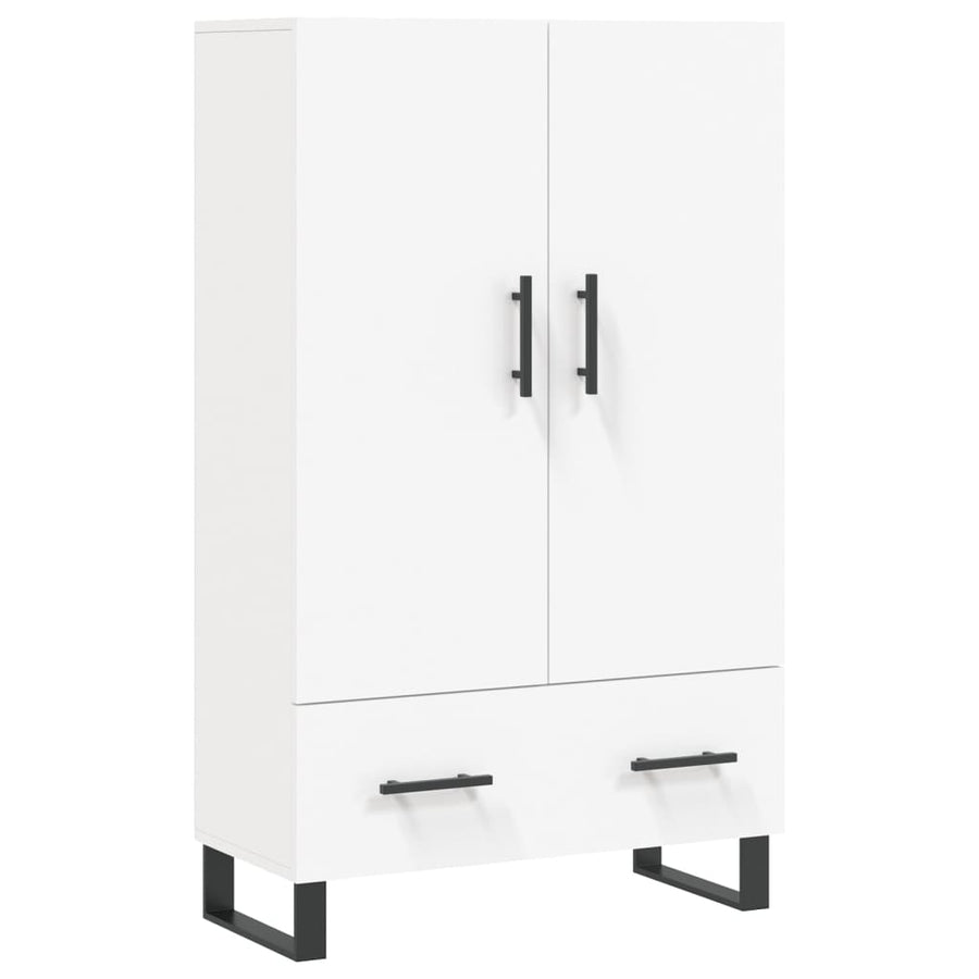 Hoge Kast 69,5X31X115 Cm Bewerkt Hout Wit