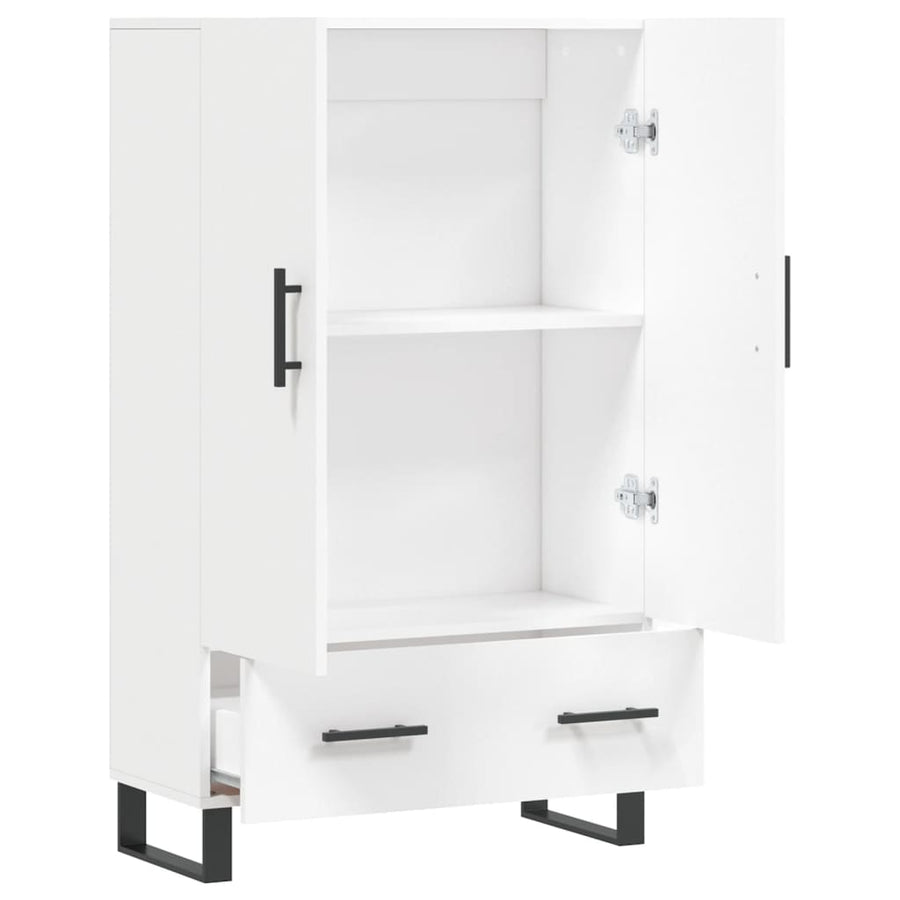 Hoge Kast 69,5X31X115 Cm Bewerkt Hout Wit
