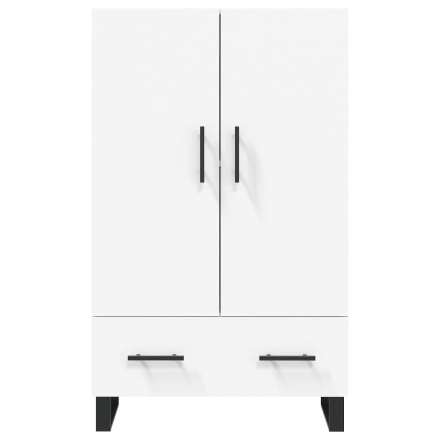 Hoge Kast 69,5X31X115 Cm Bewerkt Hout Wit