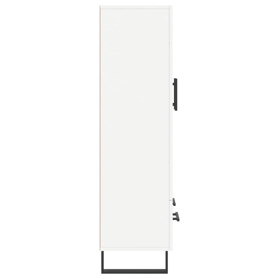 Hoge Kast 69,5X31X115 Cm Bewerkt Hout Wit